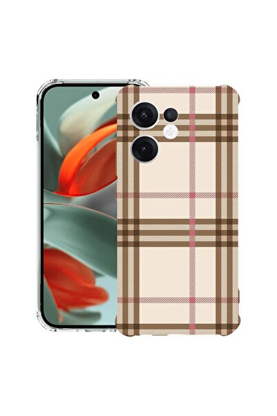 bestcase ¬Æ Husa compatibila OPPO Reno13 F 5G, Anti Shock 1.5MM, Plaid, Prote...