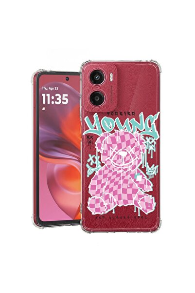 bestcase Θήκη για Motorola Moto G05, Αντικραδασμική 1.5MM, Αρκουδάκι Αιώνια Ν...