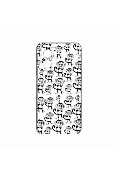 bestcase Λεπτή θήκη σιλικόνης 2 χιλιοστών, Συμβατή με OPPO A57s, Monkeys, Ανθ...
