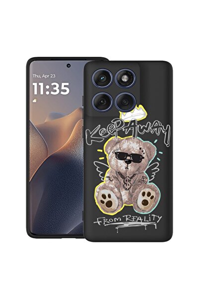 bestcase Калъф за Poco X6 5G с дизайн  "Мече, дръж се далеч ", TPU матов ултр...