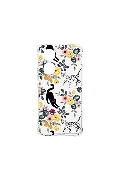 bestcase Husa Anti Shock 1.5MM, compatibilă cu OPPO A38, Model cu pisici, Teh...