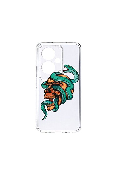 bestcase Διαφανής Θήκη Σιλικόνης 2MM, Συμβατή με OPPO A79 5G, Σχέδιο Κρανίου,...