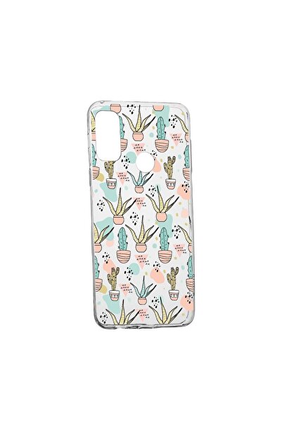 bestcase Husa Silicon Compatibila cu Motorola Moto E40, Cactus, rezistenta la...
