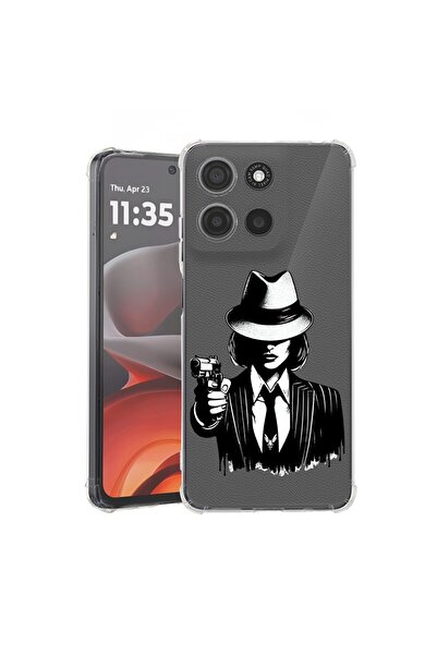 bestcase ¬Æ Husa pentru Motorola Moto G15, Anti Shock 1.5MM, Gangster Woman, ...