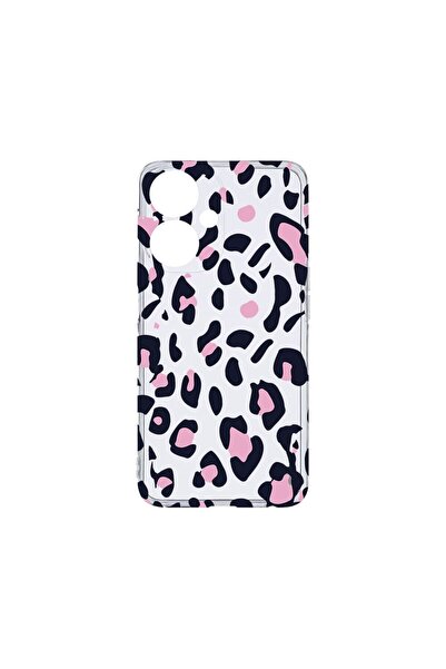 bestcase Διαφανής Θήκη Σιλικόνης 2MM, Συμβατή με OPPO A59 5G, Ροζ Σχέδιο Λεοπ...