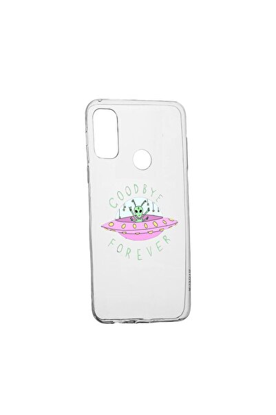 bestcase Husa Silicon Universe, Planets UFO Good Bye, Compatibila Cu Motorola...