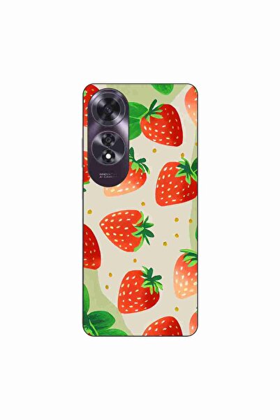 OEM Husa compatibila cu Oppo A60 4G Silicon Gel Tpu Model Capsuni Pattern