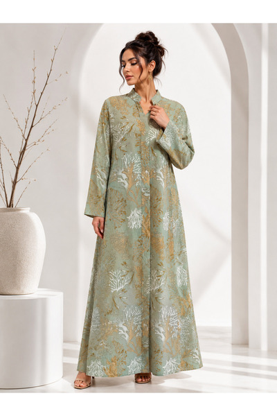 Shiladon Women's Luxurious Plant Patterned Oversized Robe