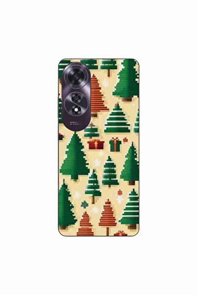 OEM Husa compatibila cu Oppo A60 4G Silicon Gel Tpu Model Pixel Art Christmas...