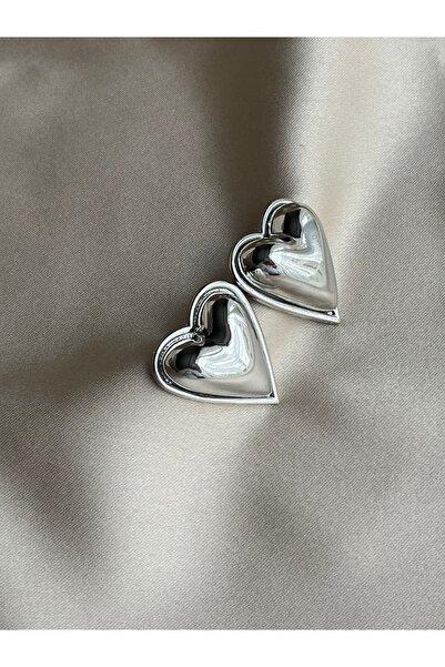 Twinssis Accessories أقراط على شكل قلب كبير