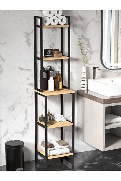 Empressco moniev 5 Raflı Banyo Düzenleyici Dar Alan Rafı Metal Mutfak Rafı Ba...