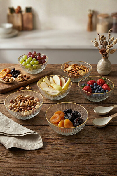 ALİNA HOME Esvina 15 cm 6 Piece Salad/Cookie/Soup Presentation Bowl Set