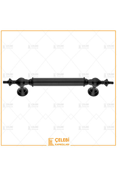 Çelebi Kapı Kolları Osmanlı Çekme Kol Mat Siyah 22.5 cm