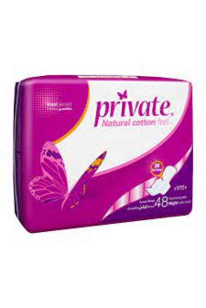 Sanita Private Maxi Pocket Sanitary Pads 48 Count Night