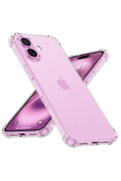 Techsuit Θήκη για iPhone 16 Plus, Αντικραδασμική Διαφανής Σιλικόνη [Μεγάλη Οπ...