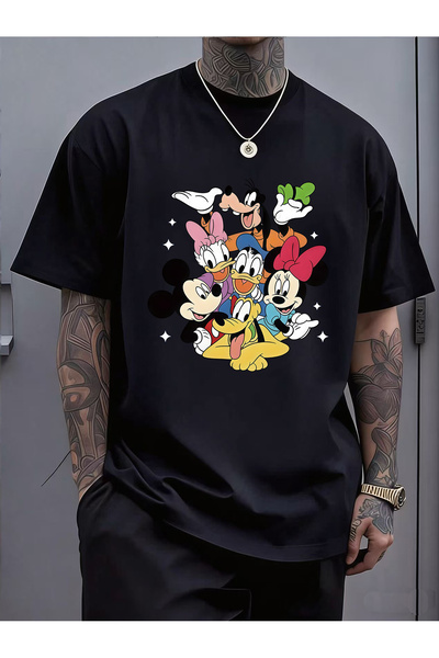 SAUDI DISNEYLAND disneyland Men and Women's 100% Cotton T-Shirt - Oversized C...