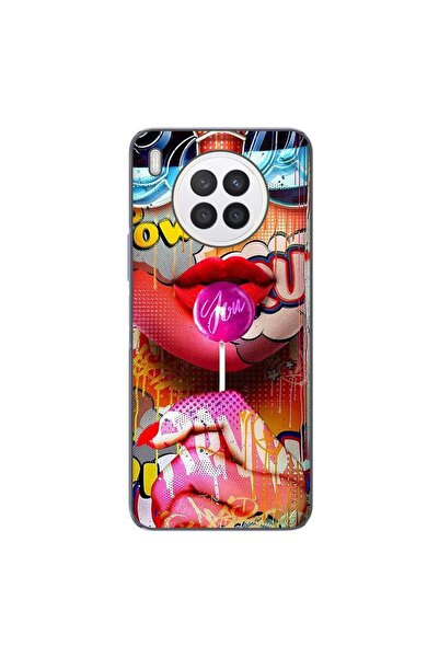 OEM Husa compatibila cu Huawei Nova 8i Silicon Gel Tpu Model Pop Art Lolipop