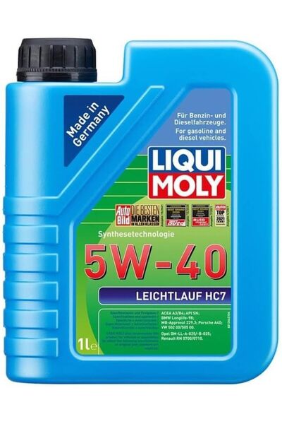 zkra shop Moly Leichtlauf HC7 5W-40 1 Litre Otomotiv Bakım Ürünü 1053162