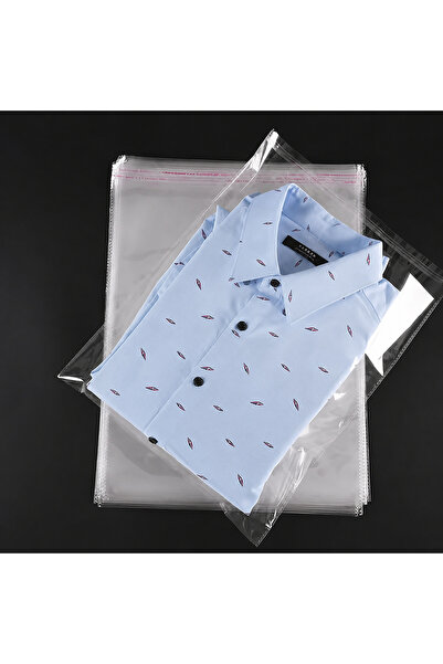 HG AMBALAJ 5 Adet 30x45 Cm Bantlı Şeffaf Opp Jelatin Poşet ( 30x40*5 CM)