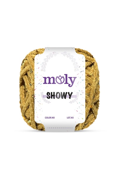 Moly Showy Simli Kalın Örgü İpi | Col. No: 012 | 100 gr 40 mt - XXL Çanta ve ...