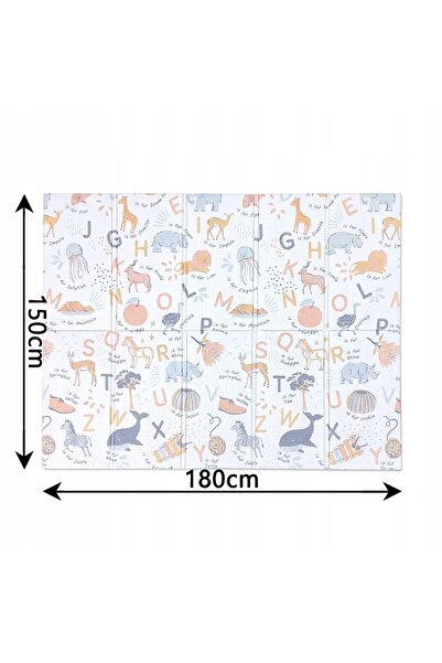 Primabobo Covoras de joaca, Primabobo, Cu doua fete, Pliabil, Protectie impotriva loviturilor, 150x180 cm