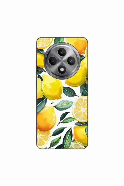 OEM Калъф, съвместим с Oppo Reno12 FS, силиконов гел TPU модел с десен на лимони