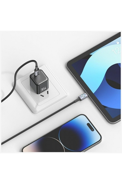 Usams Kabel USB USB-C - Lightning 1.2 m Szary (USA1436)