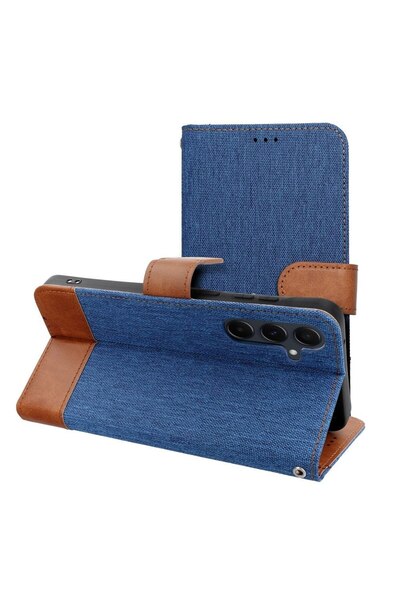Siemens Kabura JEANS Book do SAMSUNG S25 Edge niebieski