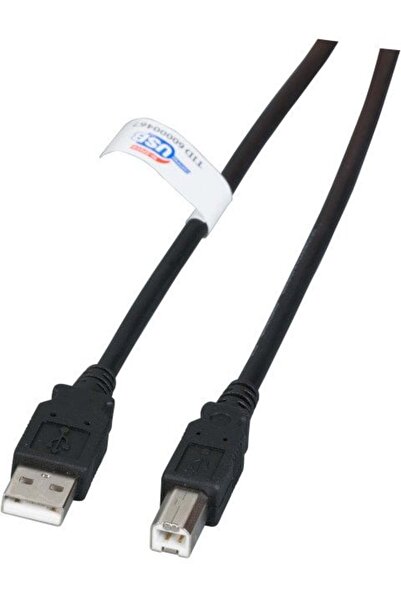 EFB USB2.0 Anschlusskabel A-B, St.-St., 0.5m, schwarz, LSZH