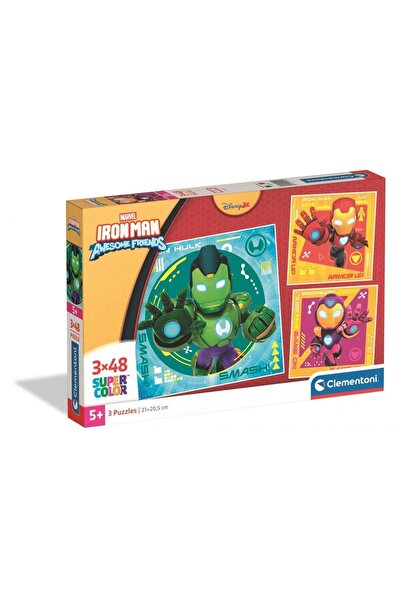 CLEMENTONI Puzzle 3x48 Iron Man și prietenii lui extraordinari