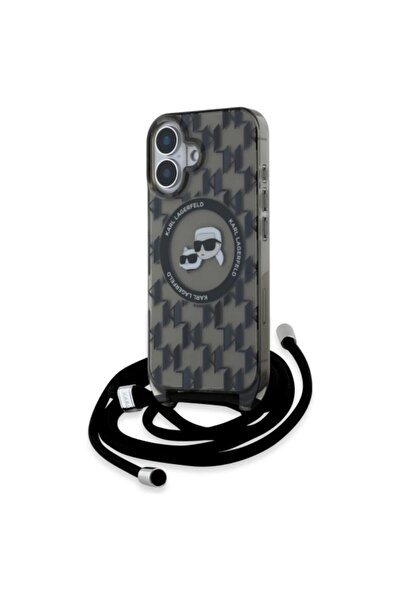 Karl Lagerfeld IML Crossbody Monogram Karl & Choupette Head MagSafe - Husă iP...