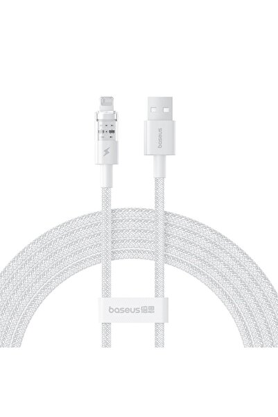 Baseus Cablu USB tip A - Lightning 2.4A 2m (bia≈Çy)