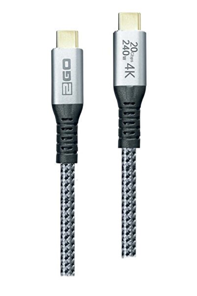 2go Cablu de încărcare rapidă USB-C 240W 20Gbps Thunderbolt 3 2m
