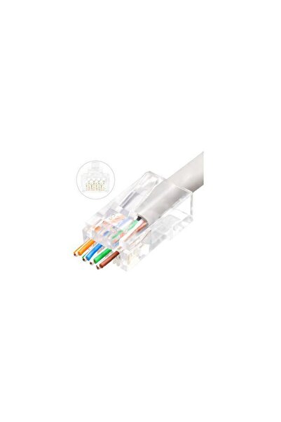 Lanview Mufă RJ45 UTP Cat6 pentru conductor AWG23-24 multifilar/solid, Easy-C...