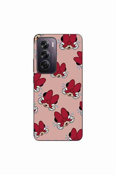OEM Калъф за Oppo Reno12 Pro, силиконов гел TPU, с десен Мини, червен