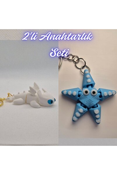 3DAtölyeMaker How to Train Your White Dragon Dragon and Light Blue Moving Sea...