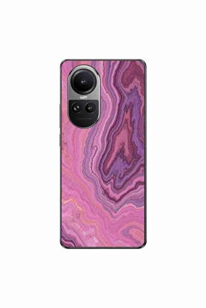 OEM Husa compatibila cu Oppo Reno10 5G Silicon Gel Tpu Model Pink Quartz Marble