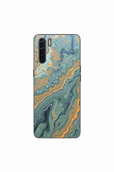 OEM Case compatible with Oppo A91 Silicone Gel Tpu Model Forest Flame Marble