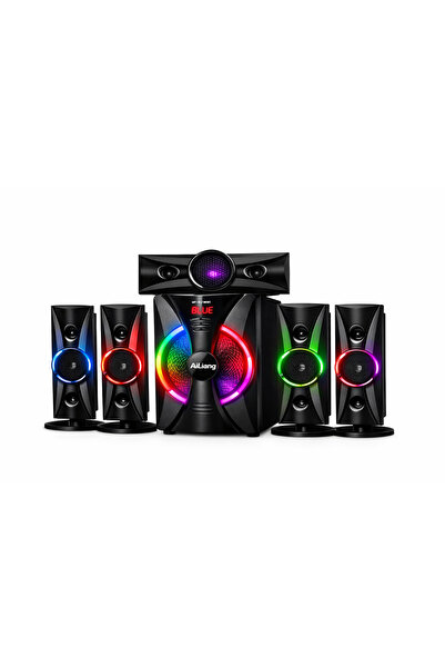 Ailiang HIFI Sistem Audio 3.1, Subwoofer 6.5”, 4 Sateliți, LED RGB, Model UF‑...