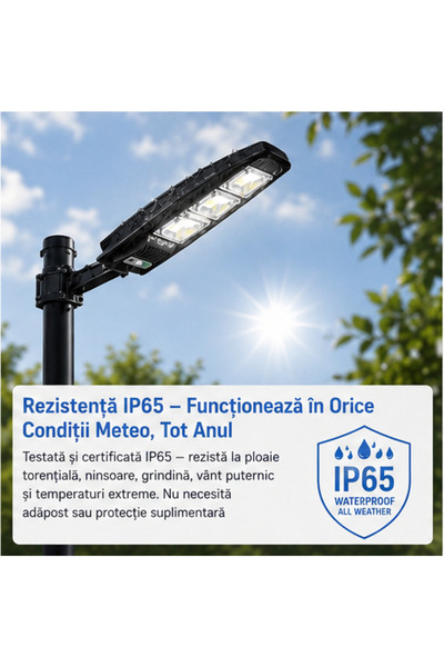 OEM SET 5x Lampa Stradala 1200W, Incarcare Solara (RO-V02) (IFT)