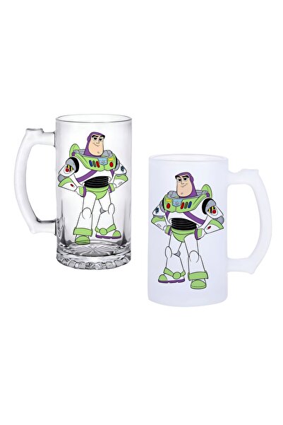 Ghostbastır Toy Story Beer Glass with Handle, Available in Frosted or Transpa...