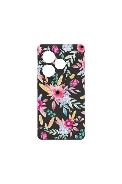 bestcase Husă Premium din Silicon, Compatibilă cu Realme GT 6, Happy Flowers,...