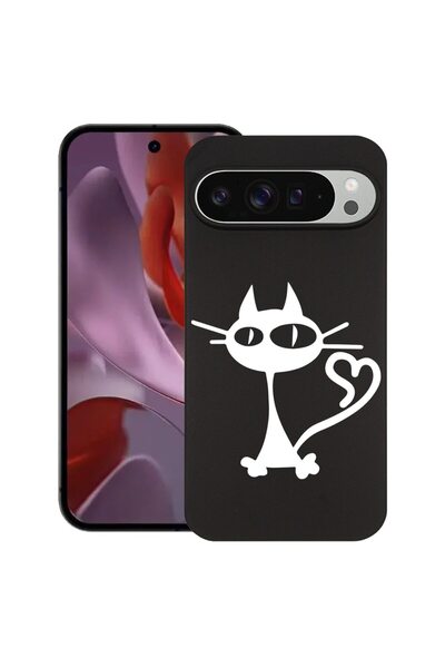 bestcase ¬Æ Husa pentru Google Pixel 9 Pro XL, Cat, Slim Silicon 0.8MM, Antis...