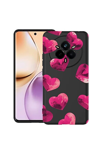 bestcase Husă pentru Realme 14 Pro 5G, Model cu inimioare, Silicon subțire de...