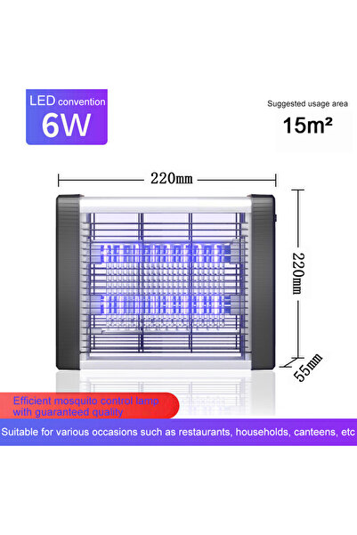 Choice12 AU Plug 6W Commercial Hanging Mosquito lamp Electric Shock Silent Mo...