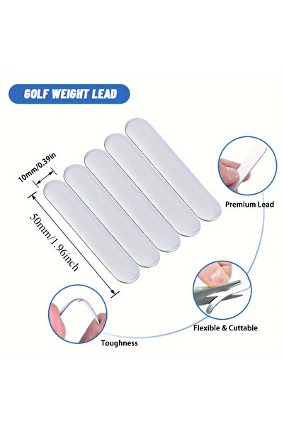 Choice 5pcs 5pcs Golf Weighted Lead Tape Adhesive Lead Tape Strips Add Weight...
