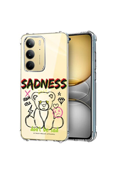 bestcase Husă pentru Realme C75, Antișoc 1.5MM, Ursuleț trist, Protecție came...