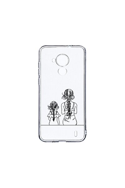 bestcase Διαφανής Θήκη Σιλικόνης 2MM, Συμβατή με Nokia C30, Μαμά και Κόρη, Αν...