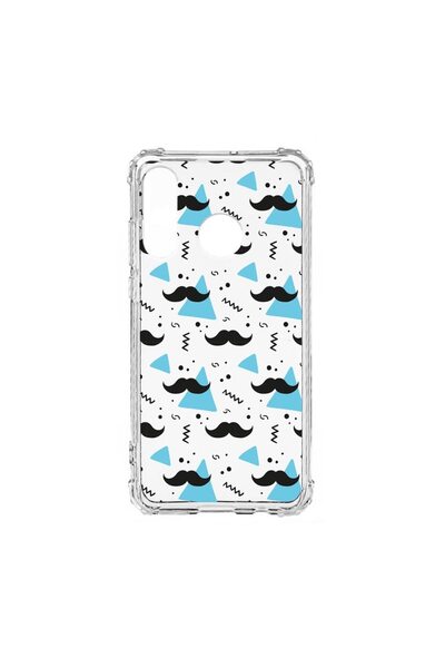bestcase Husa Anti Shock Silicon Compatibila Cu Huawei P30 Lite, Mustache, Mi...