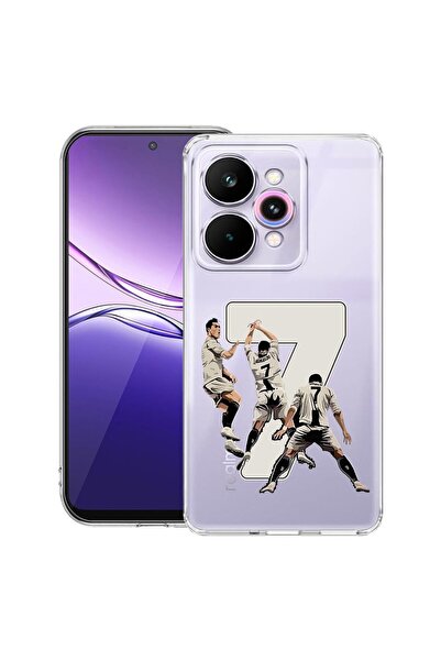 bestcase Прозрачен тънък силиконов калъф, съвместим с Realme 15 / 15 Pro, Фут...